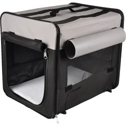 Flamingo Přepravka pro psy Smart Top Plus  černo-šedá 109x71x81cm