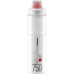 Fľaša ELITE JET PLUS číra/červené logo, 750 ml