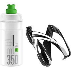 Fľaša Elite Kit Ceo 350 ml, číra/zelená