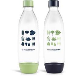 Fľaša SodaStream FUSE 2x 1 l, zelená/čierna