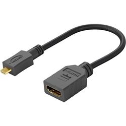 Flexi adaptér HDMI Typ A samice - micro HDMI Typ D samec pro ohebné zapojení