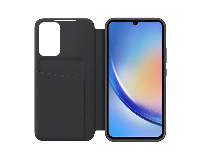 Flipové puzdro Samsung Smart View EF-ZA346C pre Samsung Galaxy A34, čierne