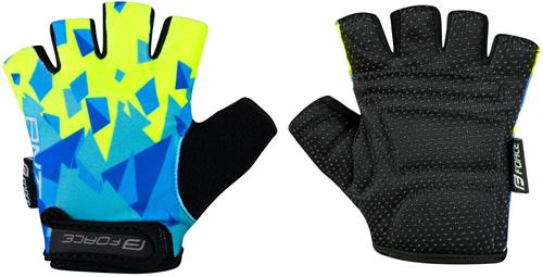 FORCE ANT KID, modro-fluo rukavice vel.M