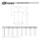 Force dres MTB CORE sivomodrý veľkosť 3XL