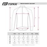 Force dres SPIKE čierno-biely veľkosť 3XL