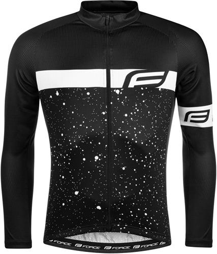 Force jersey SPRAY čierno-biely veľkosť XS