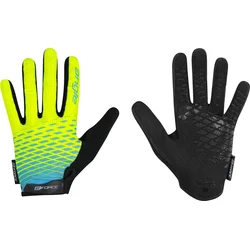 FORCE KID MTB ANGLE letní rukavice, fluo-modré vel.S