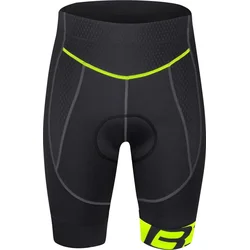 FORCE kraťasy do pasu s vložkou B30, černo-fluo vel.XXL