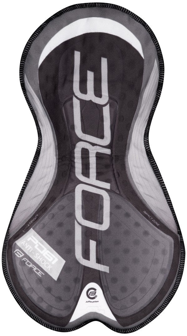 FORCE kraťasy do pasu s vložkou B30, černo-šedé vel.3XL