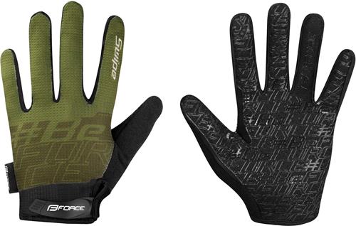 FORCE MTB SWIPE letní rukavice, army vel.L