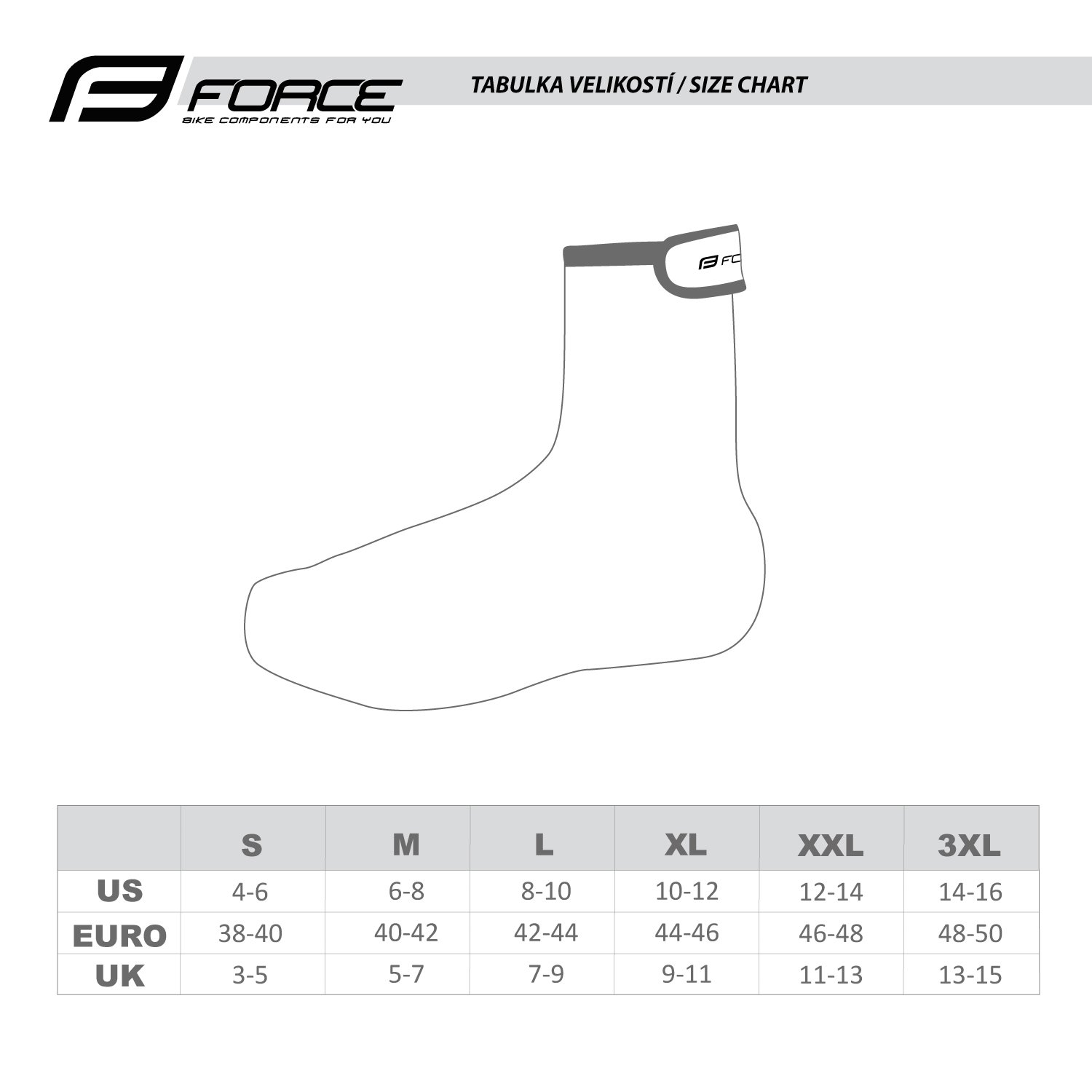 FORCE NEOPRENE návleky na tretry, černé vel.XL