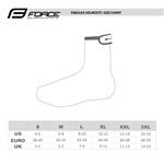 FORCE PU DRY MTB návleky na nohy, fluo veľkosť XL