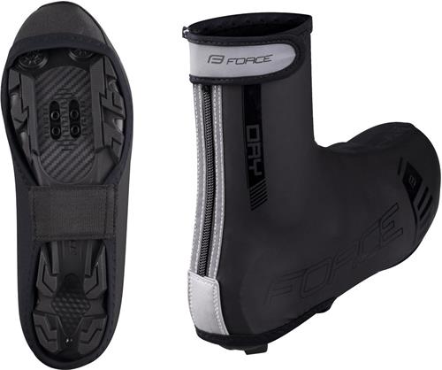 FORCE PU DRY MTB návleky na tretry, černé vel.XL