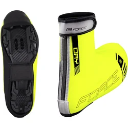 FORCE PU DRY MTB návleky na tretry, fluo vel.S
