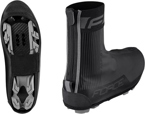 FORCE RAINY MTB návleky na tretry, černé vel.XL