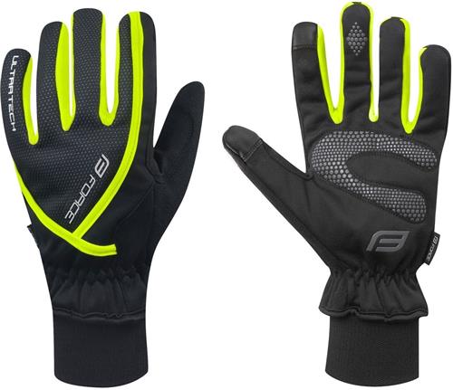 FORCE ULTRA TECH zimní rukavice, fluo vel.XL