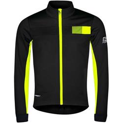 FORCE zimní bunda FROST softshell černo-fluo vel.M