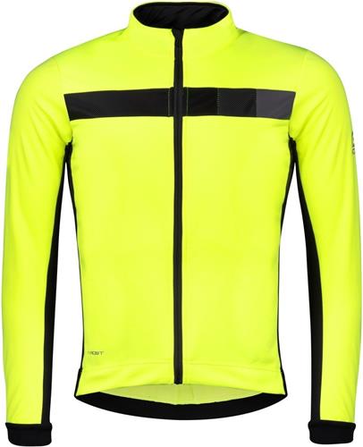 FORCE zimní bunda FROST softshell fluo-černá vel.XL