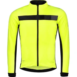 FORCE zimní bunda FROST softshell fluo-černá vel.XL