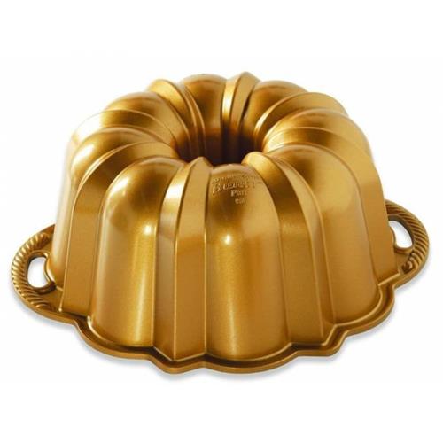 Forma na koláč Nordic Ware Anniversary bundt cake form large 12 cup, zlatá