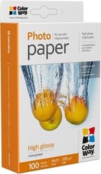 Fotopapier ColorWay / vysoký lesk 230 g/m², 10 × 15 / 100 kusov
