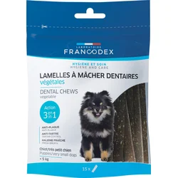 Francodex Weggy XS žuvacie plátky pre malé psy 114g 15ks