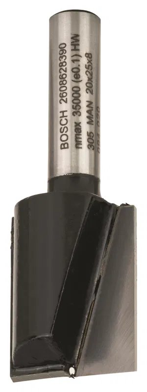 Fréza na drážky BOSCH, 8 mm, D1 20 mm, L 24,6 mm, G 56 mm (2.608.628.390)