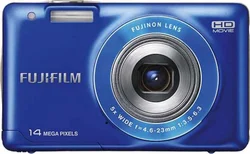 FUJIFILM kompakt FinePix JX500, 14MPix, 5x zoom, 2,7" LCD, HD video, modrý