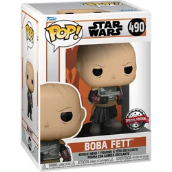 Funko POP TV: SW The Mandalorian - Boba Fett bez přilby