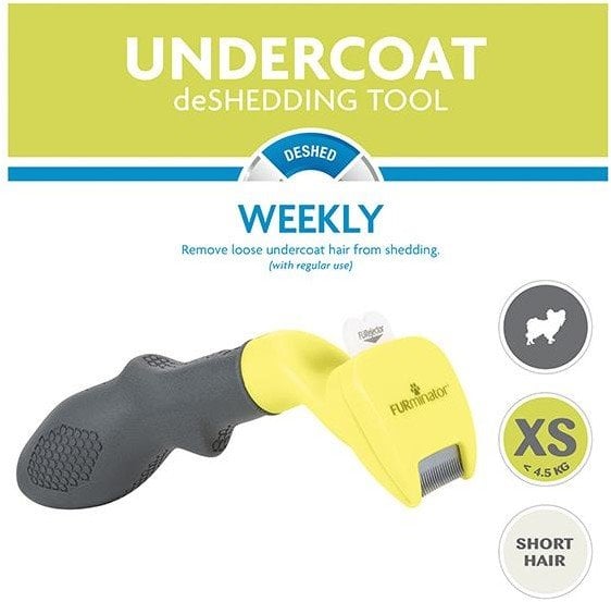 FURminator Rake XS Krátkosrstá srsť pre psov