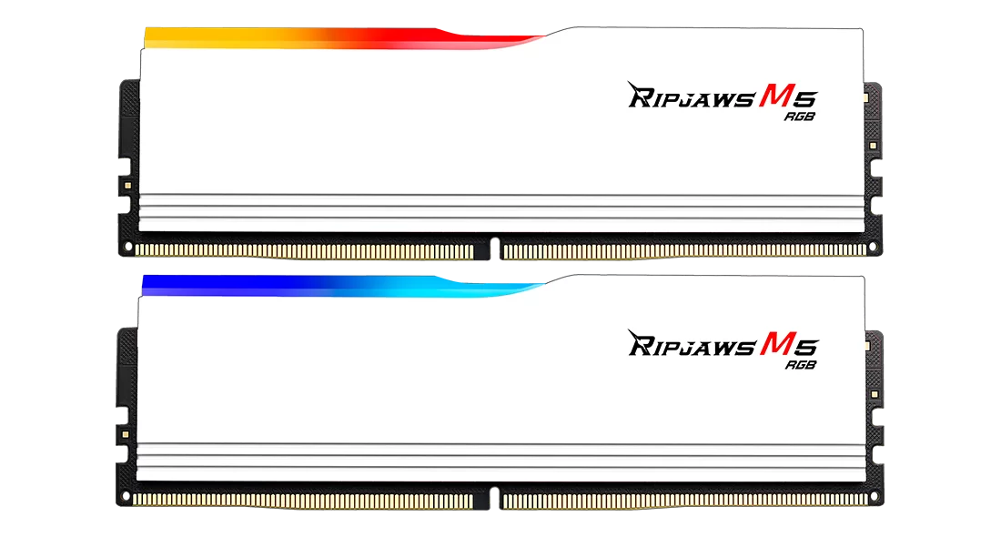G.Skill Ripjaws M5 RGB DDR5 32GB 6000MHz, bílá