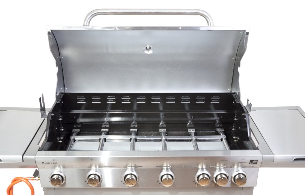 G21 BBQ Mexico Plynový gril, 7 horákov, celkový výkon 22,05 kW/hod.