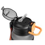 G21 Fľaša na pitie 600 ml 2v1, sivá mrazená