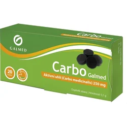 GALMED Carbo medicinalis Aktivní uhlí, 20 tbl