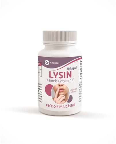 GALMED Lysin + Zinek + Vitamin C, 20 cps