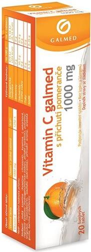 GALMED Vitamin C 1000mg s příchutí pomeranče, 20 tbl      