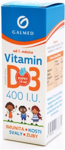 GALMED Vitamin D3 400 IU. kapky, 10 ml