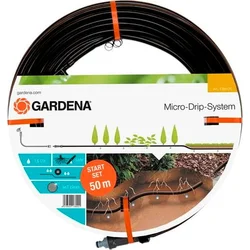 Gardena 1389-20 Micro-Drip-System - štartovacia sada - kvapková závlaha pre rastliny v radoch, podzemná kvapkacia hadica 13,7 mm