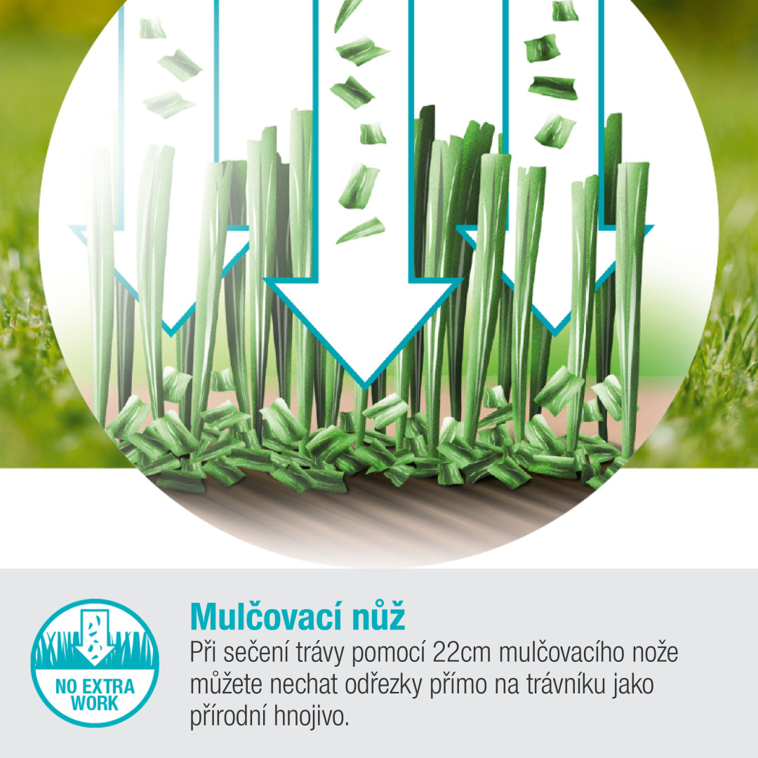 Gardena 14620-55 Aku ručná kosačka 22/18V P4A