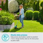 Gardena 14700-20 Akumulátorový vyžínač EasyCut 23/18V P4A - sada