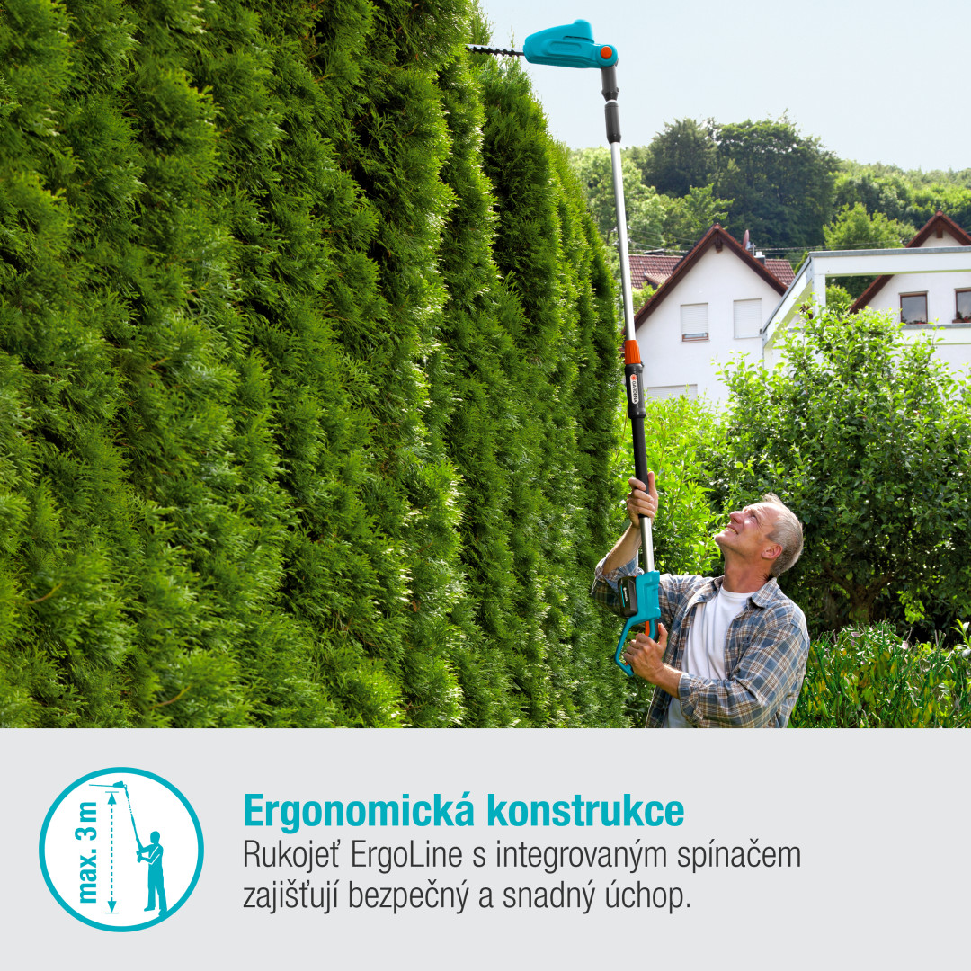 Gardena 14732-20 Tel. nůžky na živý plot THS 42/18V-P4A - sada