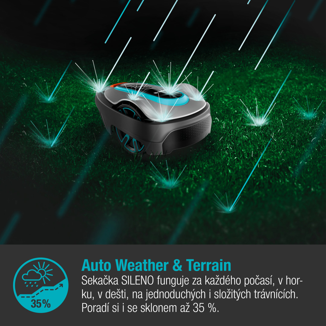 Gardena 15002-32 Robotická kosačka SILENO city 500m2
