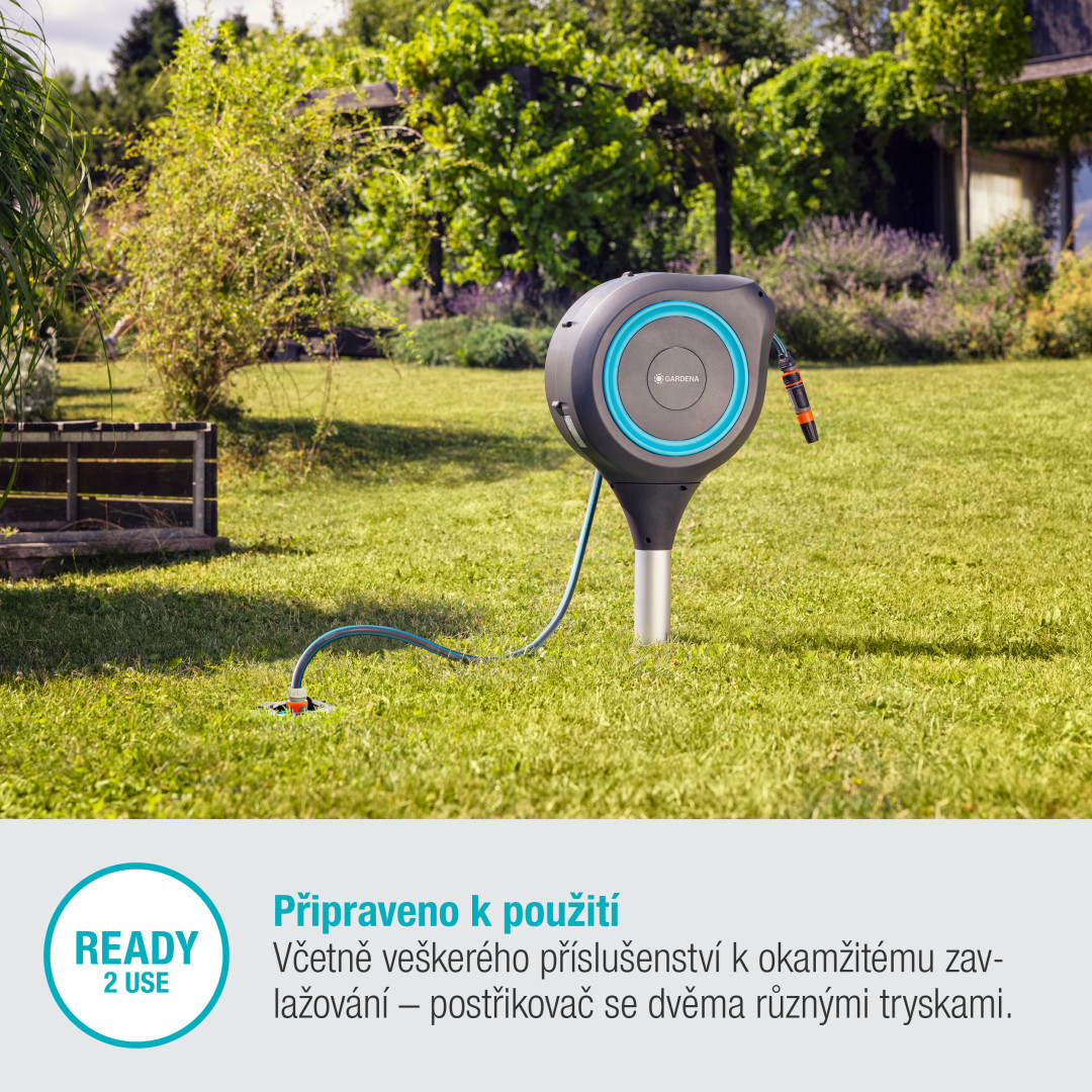 Gardena 18604-20 Box na záhradnú hadicu RollUp S tyrkysová
