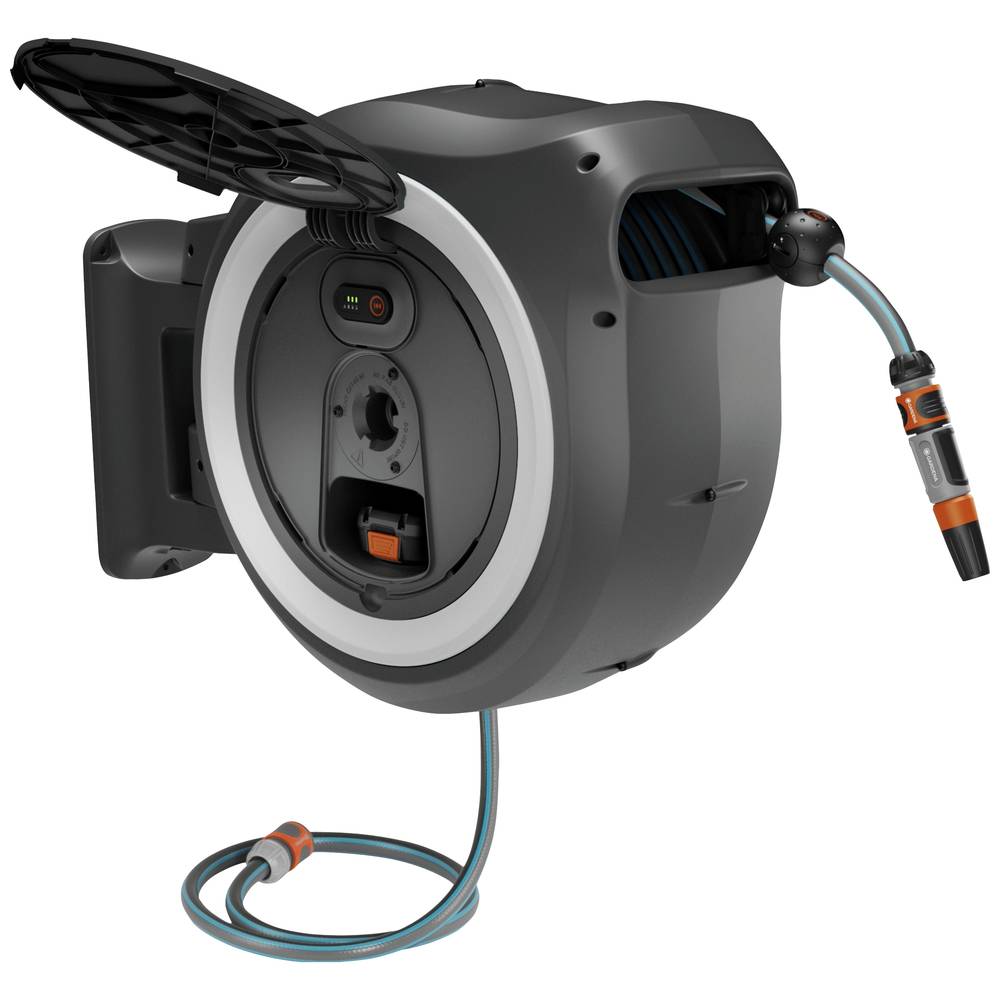 Gardena 18642-20 Nástenný box na hadicu PowerRoll XL-Set, biely