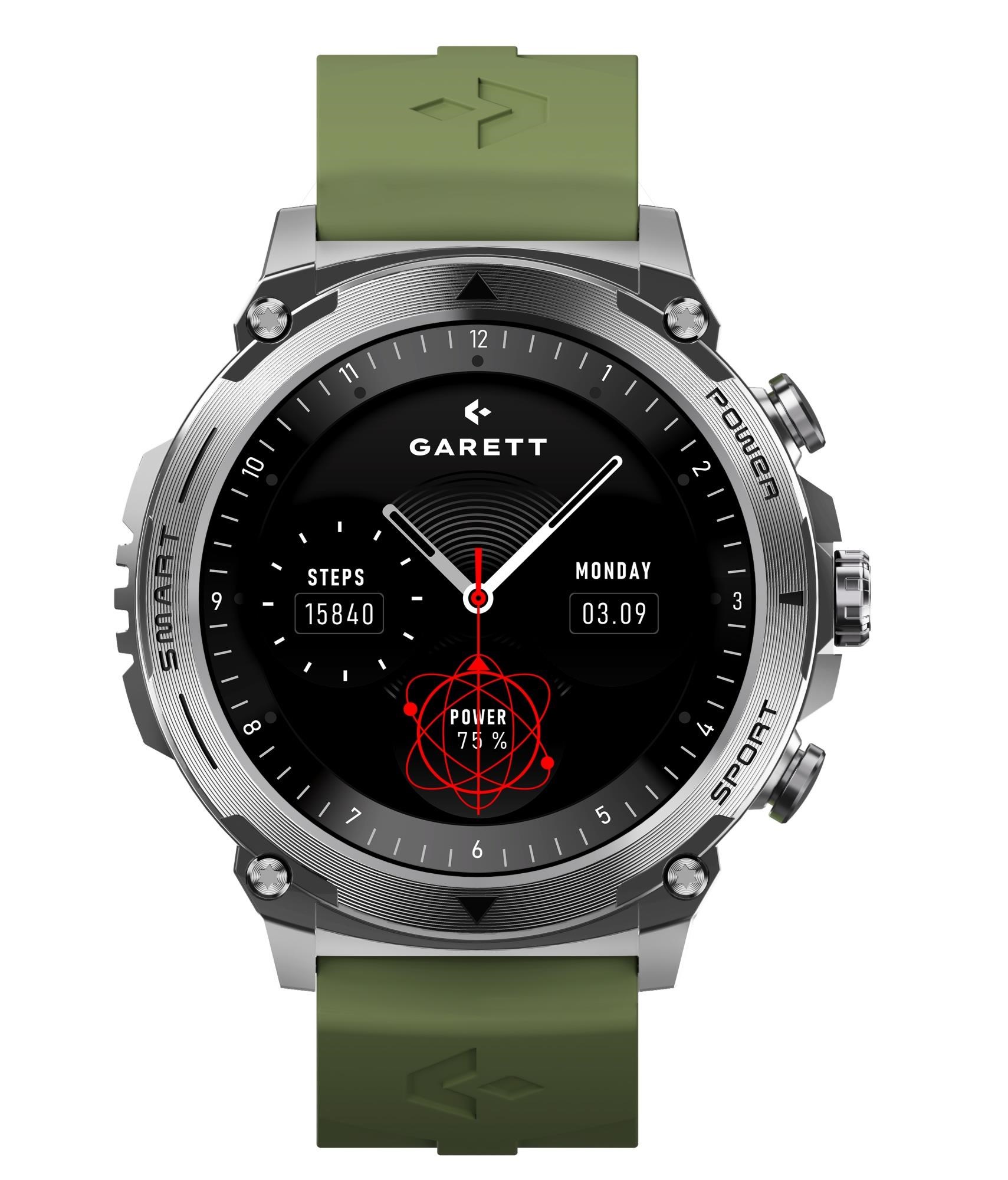 Garett Smartwatch Atom Silver Steel