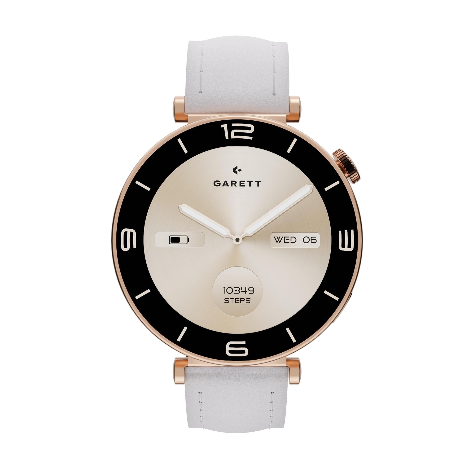 Garett Smartwatch ROSE gold, masívna oceľ