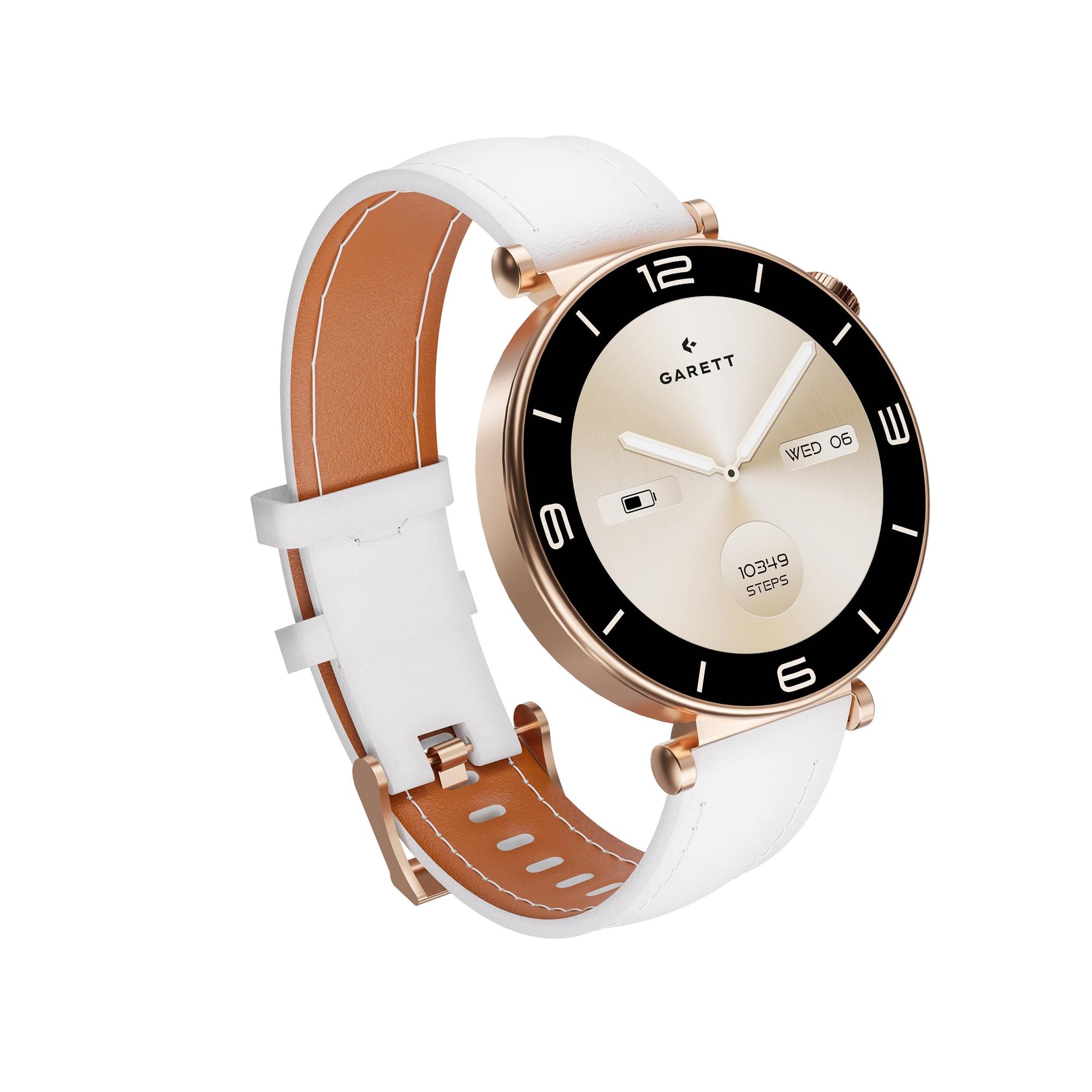 Garett Smartwatch ROSE gold, Mesh steel