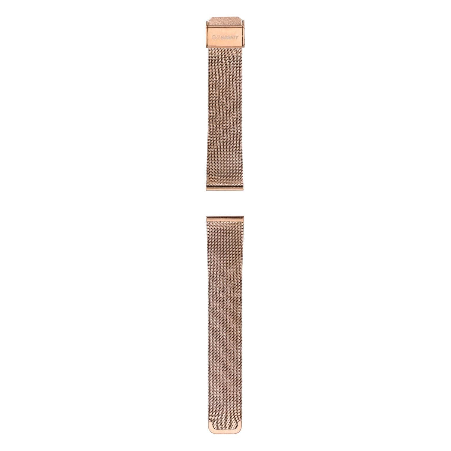 Garett univerzální řemínek 20 mm, zlatorůžový kovový, typ Mesh