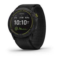 Garmin Enduro, Carbon Gray DLC Titanium/Black UltraFit Nylon Strap 010-02408-01 Všestranné GPS hodinky s extrémní výdrží, vhodné pro sport, do práce i do společnosti. - Wearables
