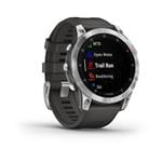 Garmin epix Glass, strieborný/šedý remienok